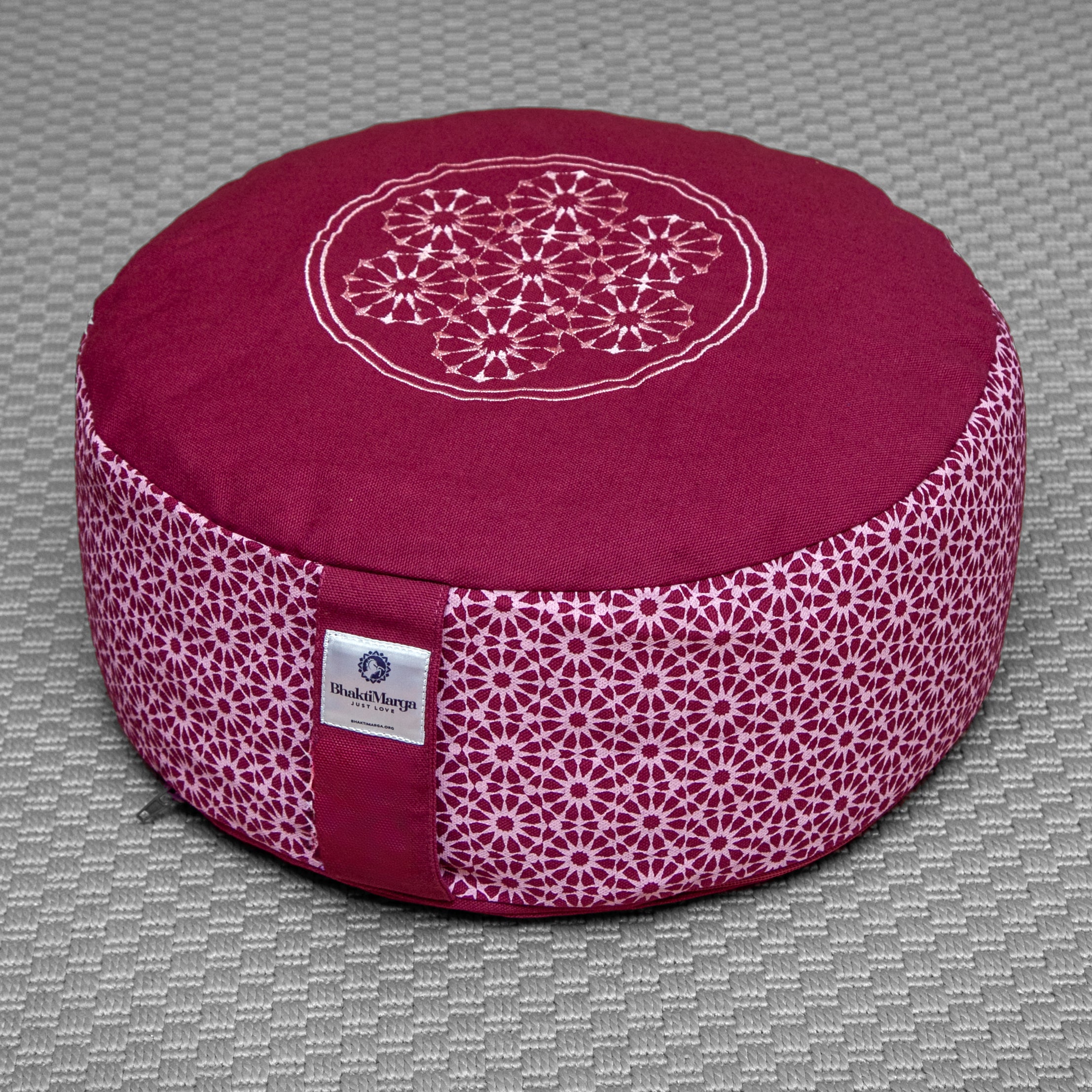 Cuscino per meditazione, rotondo, Plum Galaxy