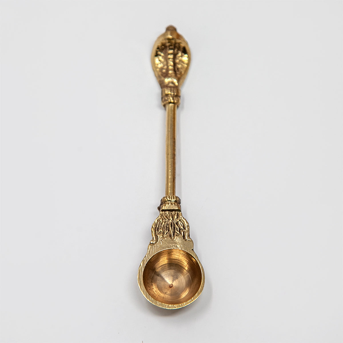 Brass Puja Spoon / Achmani Udharani with Nagam Handle