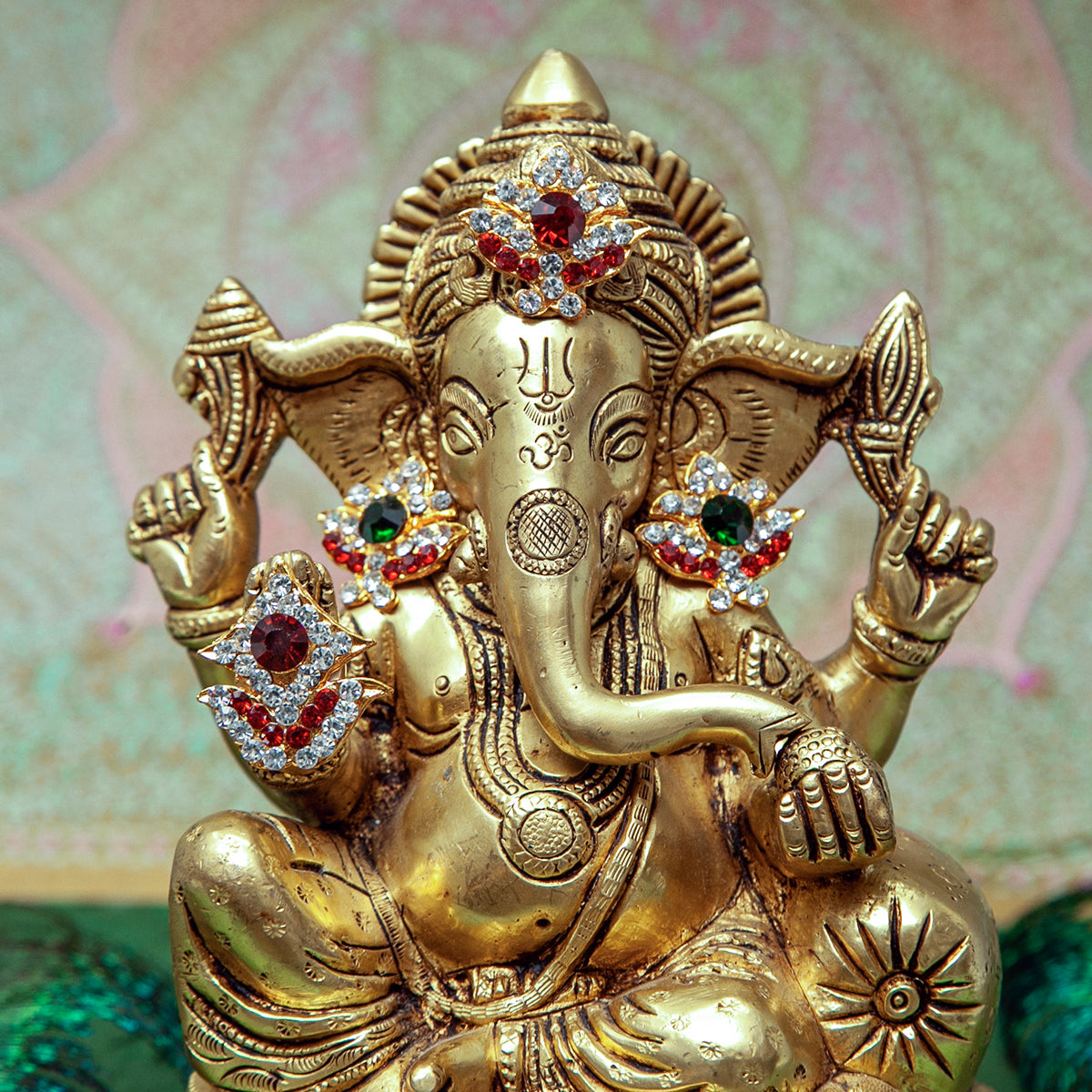 Coppia di orecchini in pietra - Scintilla di Orione / 27x26mm / Gioielli in pietra per decorazioni di divinità