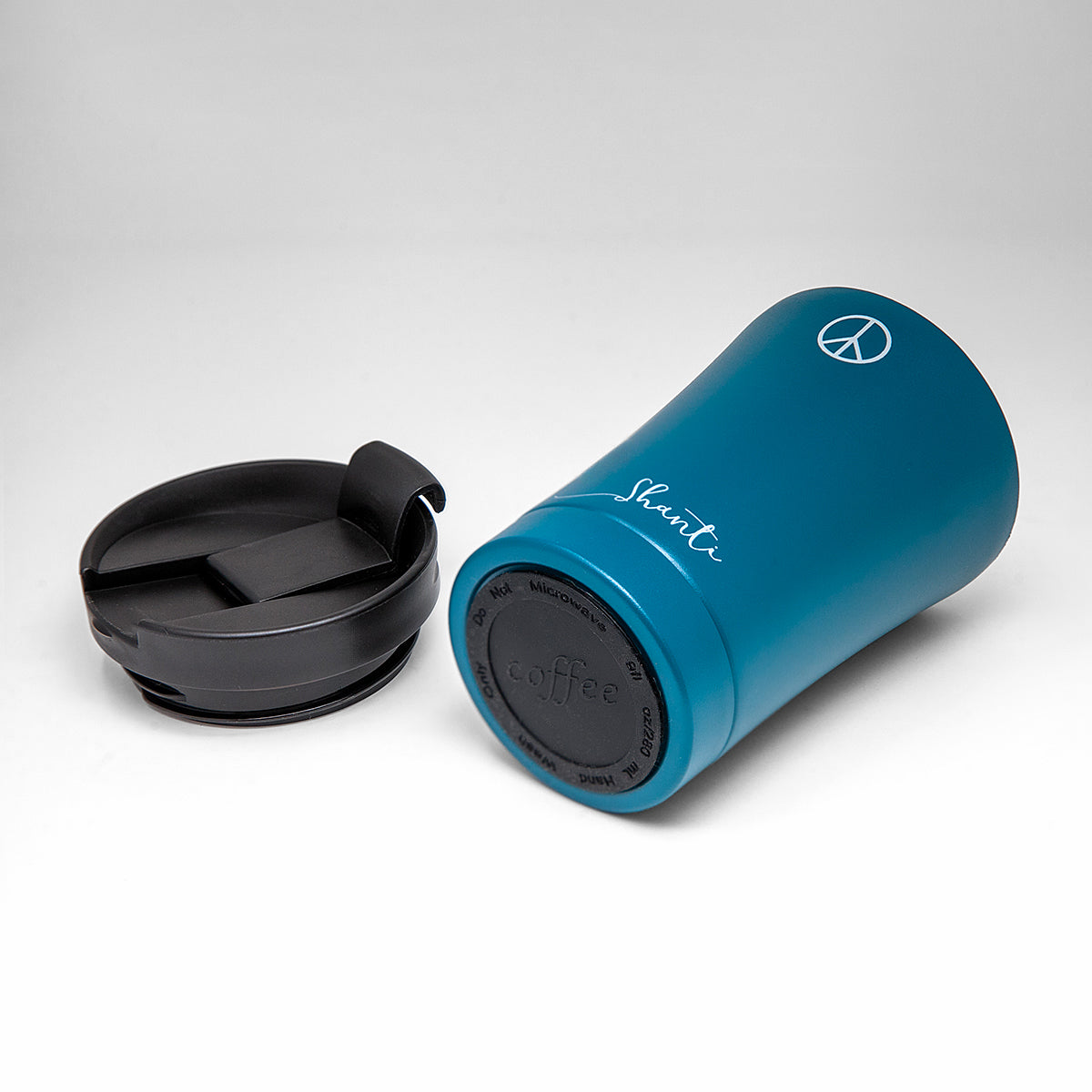 Stainless steel Insulated Mug Small, SHANTI, petrol