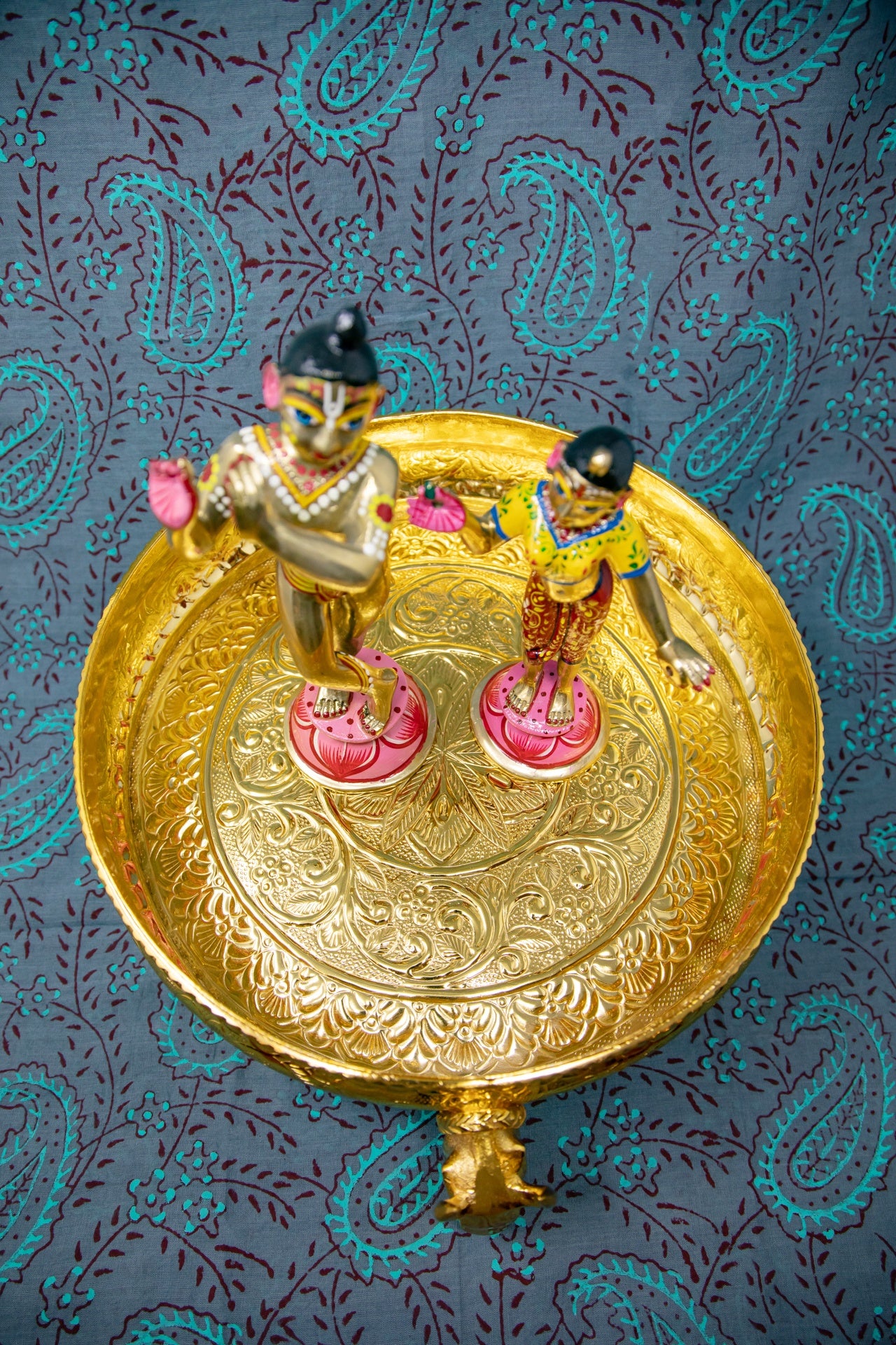Brass Abhishekam Tray