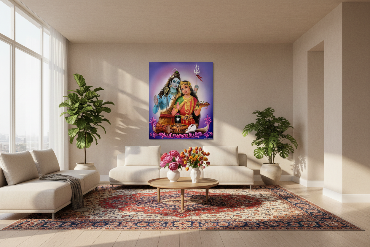 LORD SHIVA with PARVATI