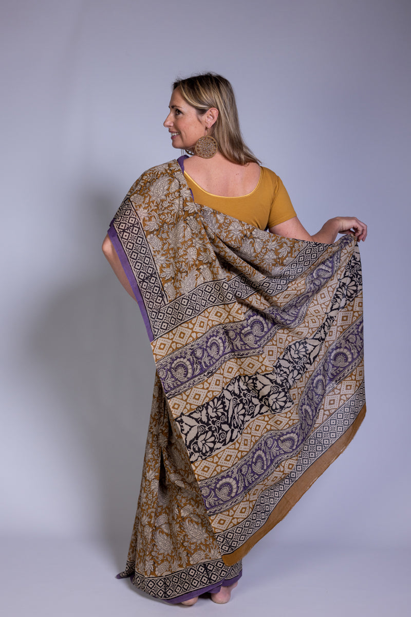 Sari di cotone Malmal