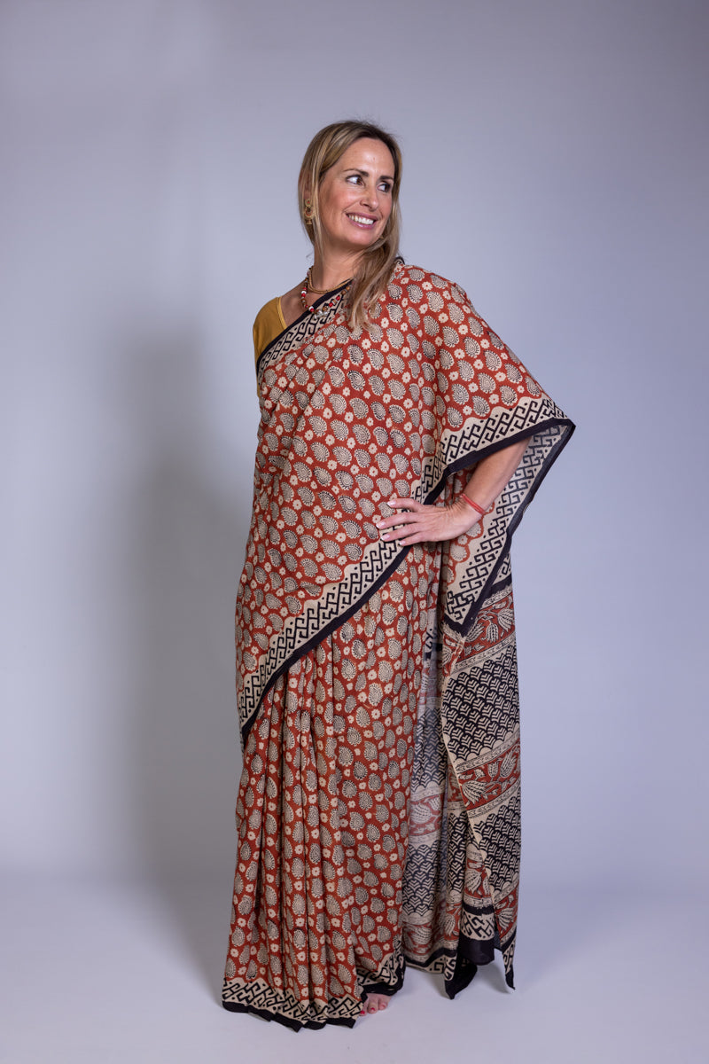 Sari di cotone Malmal