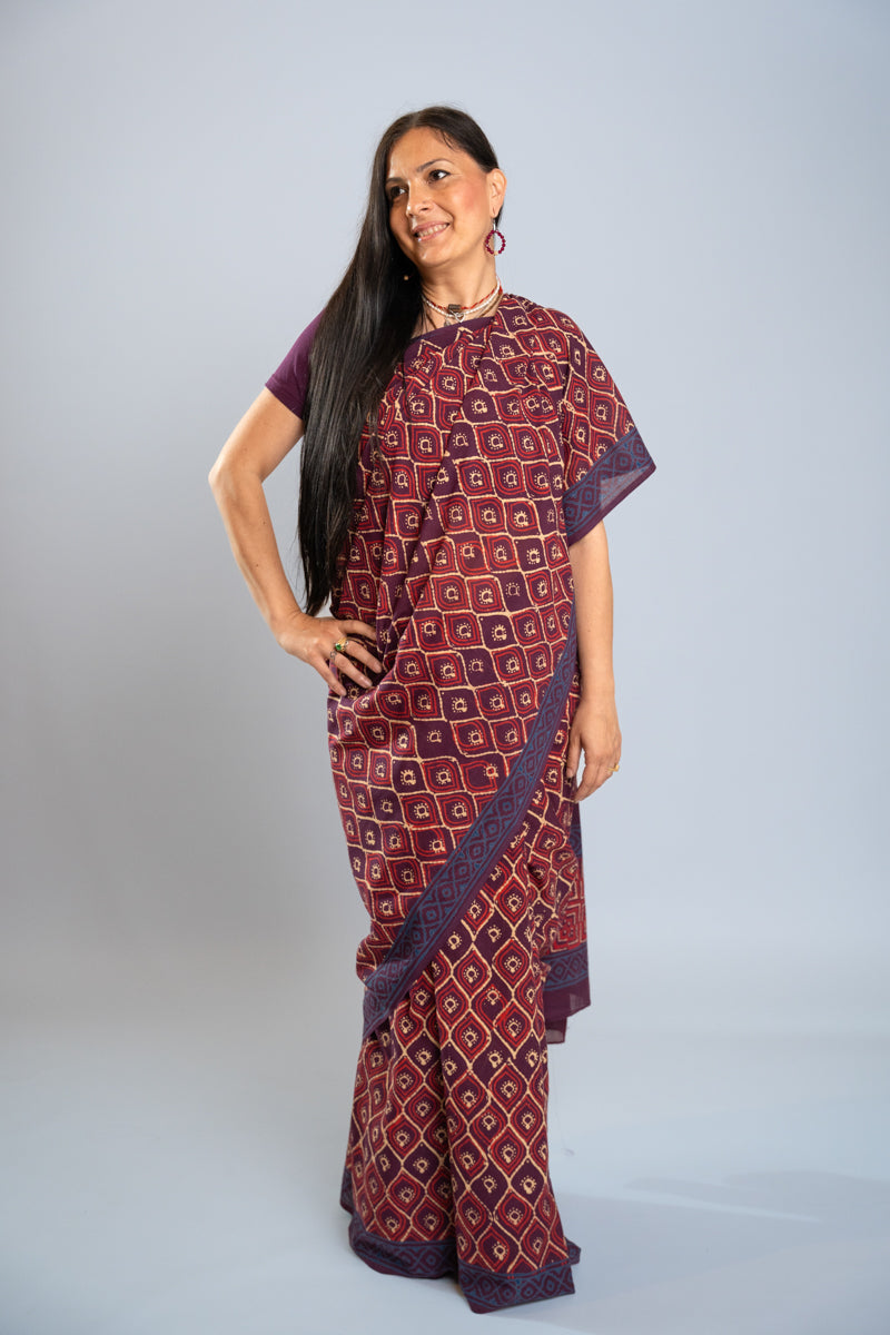 malmal batik saree