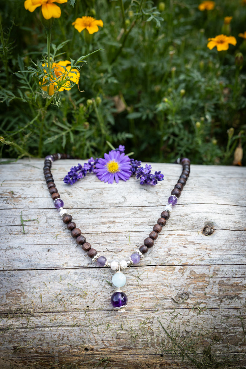 Amethyst Blue Tulsi Pendant