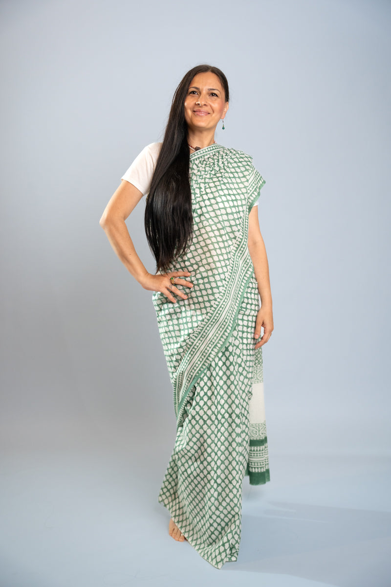 Sari di cotone Malmal