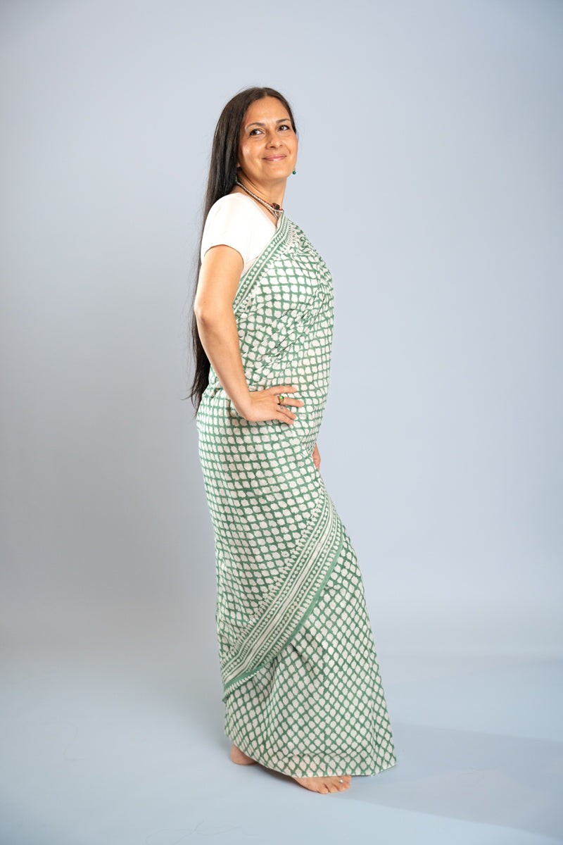 Sari di cotone Malmal