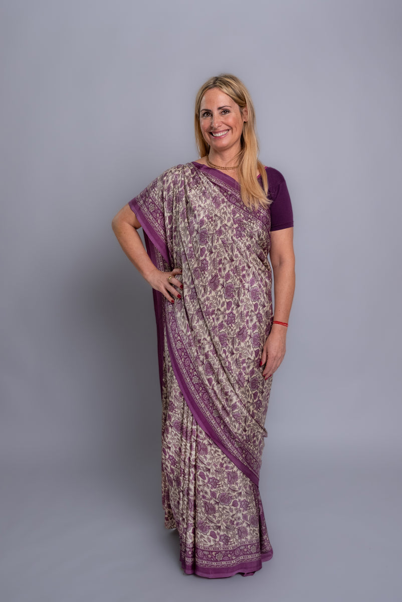 Iris Poly Crepe Silk Saree