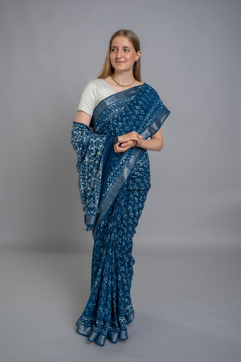 Slub Cotton Saree