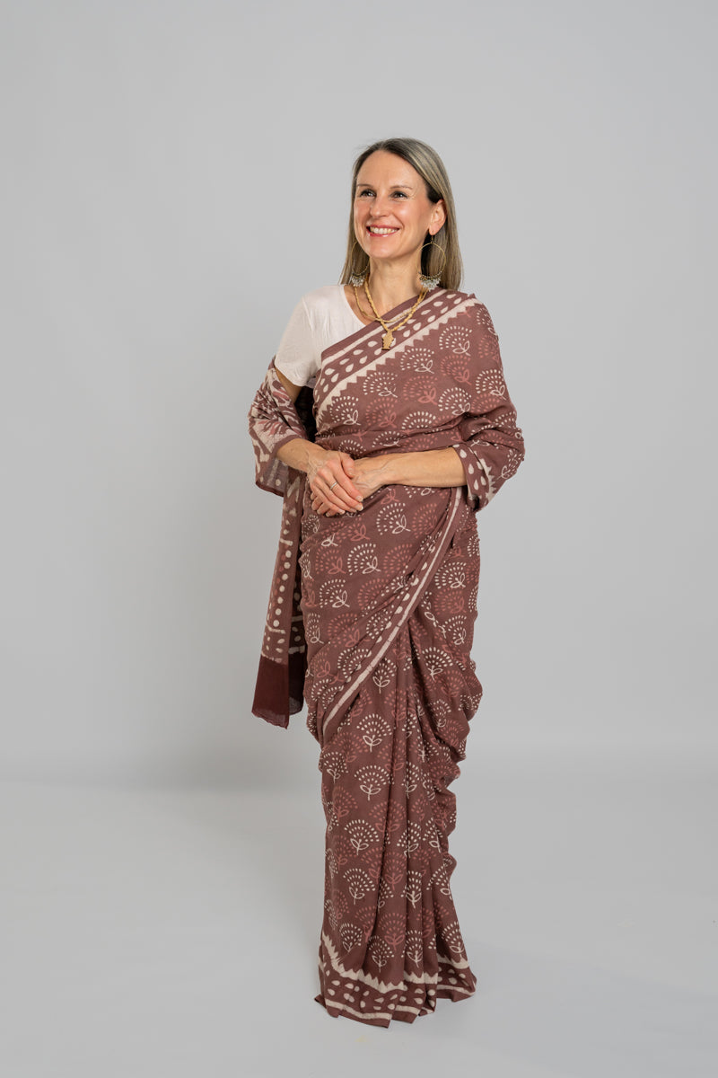 Malmal Cotton Saree
