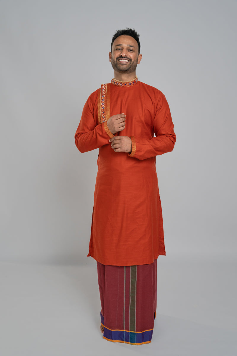 Bold Multicolour Dhoti - 4.50 metres