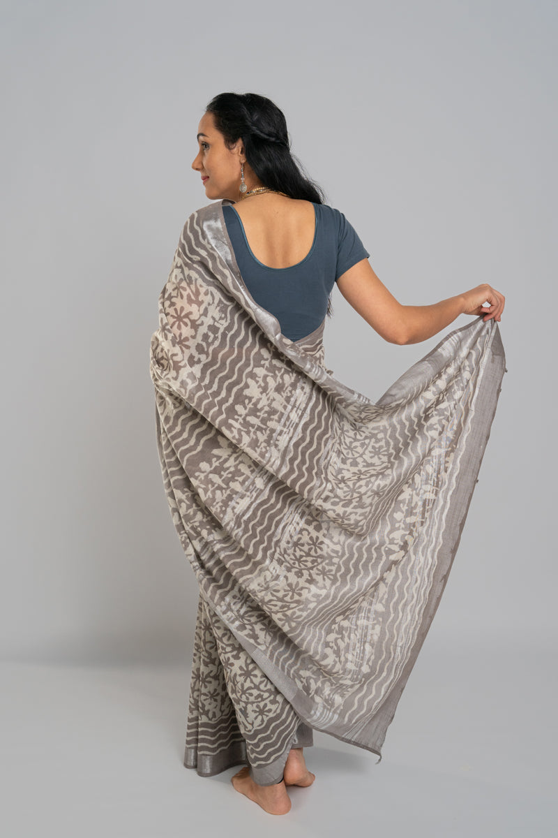 Slub Cotton Saree