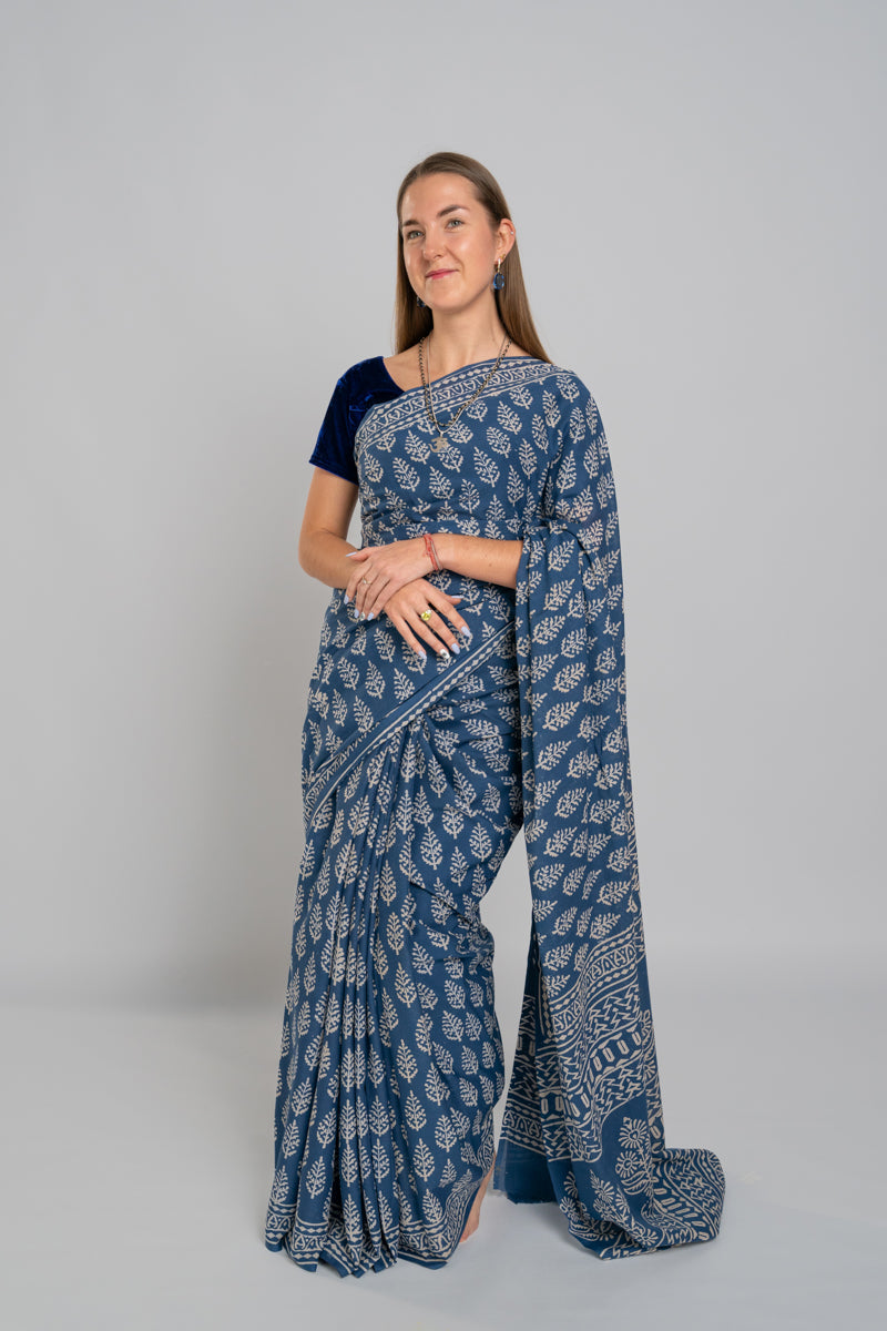 Sari di cotone Malmal