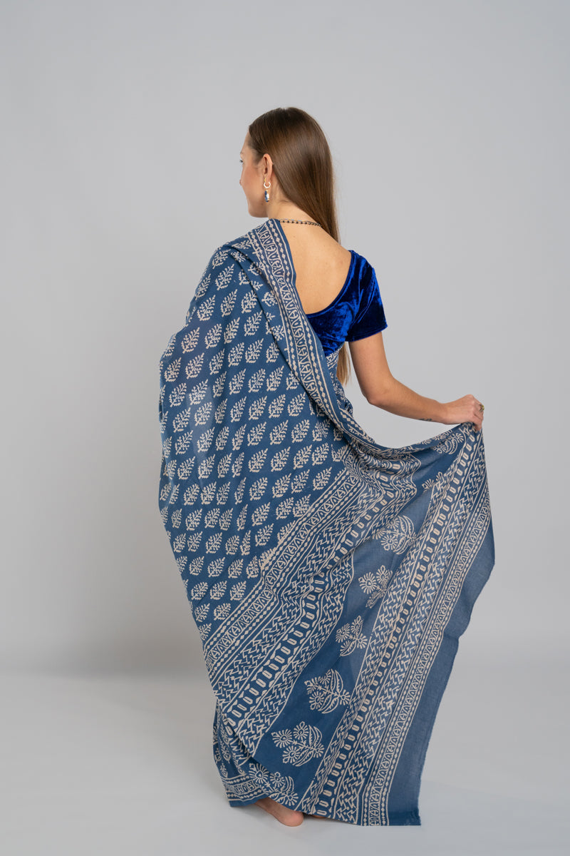 Sari di cotone Malmal
