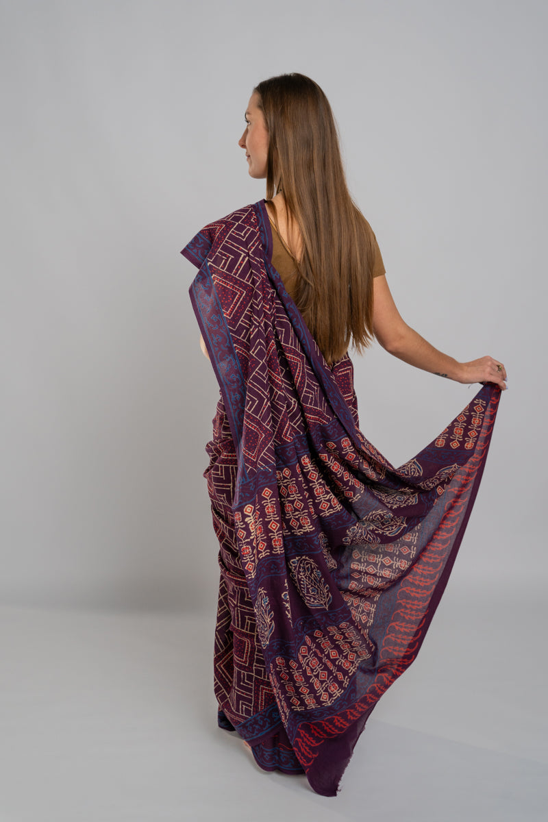 Malmal Cotton Saree