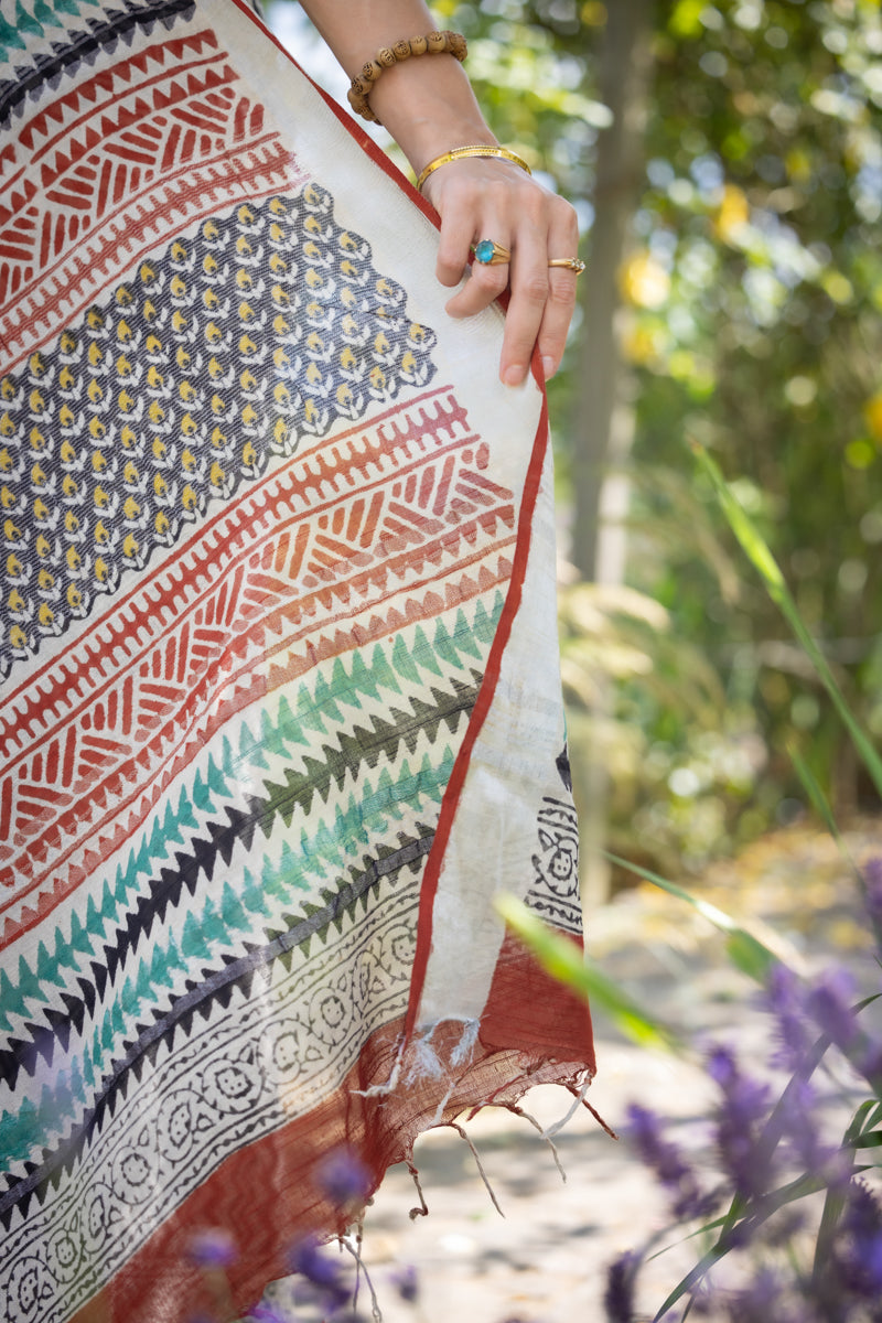 Slub Cotton Saree