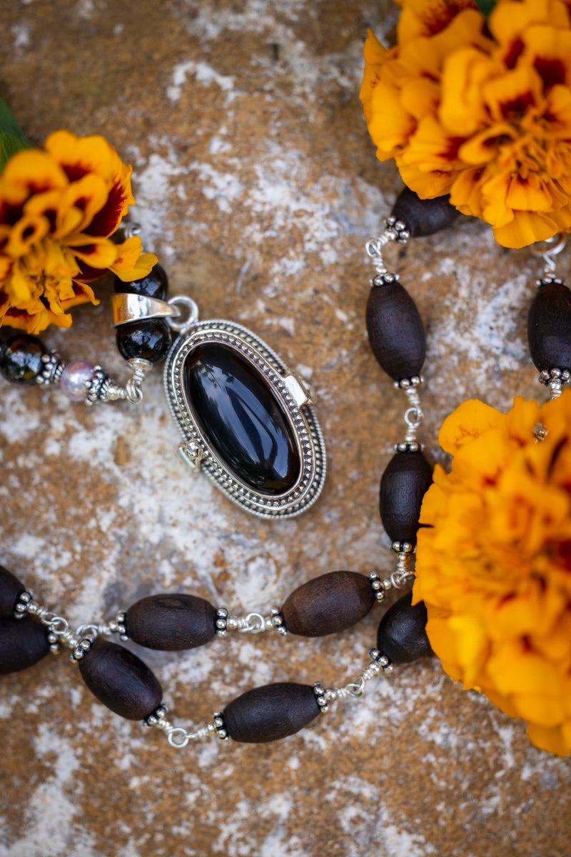 PENDANT LOCKET: Hematite