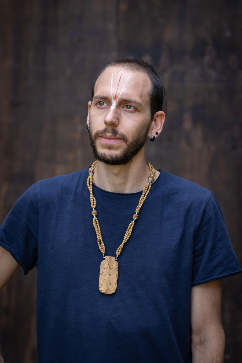 Collana a 3 fili: pendente RUKMINI-PANDURANGA