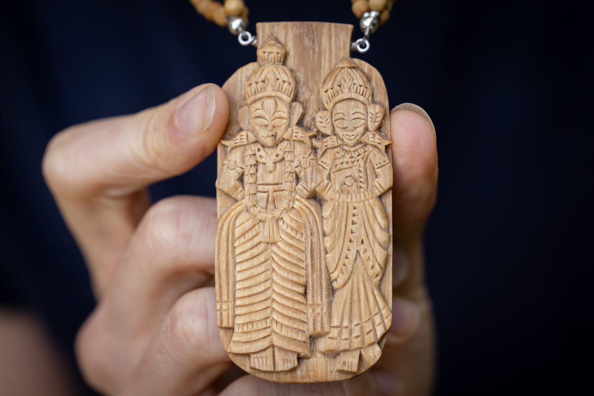 Collana a 3 fili: pendente RUKMINI-PANDURANGA