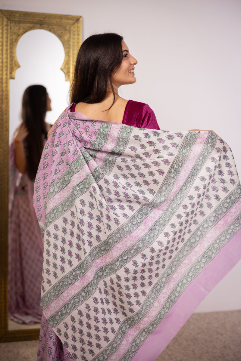 Malmal Cotton Saree