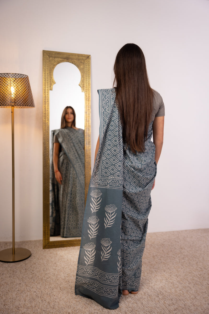 Malmal Cotton Saree