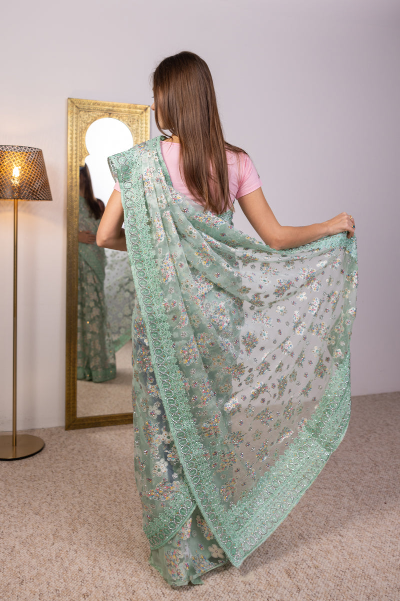 Embellished Georgette Saree