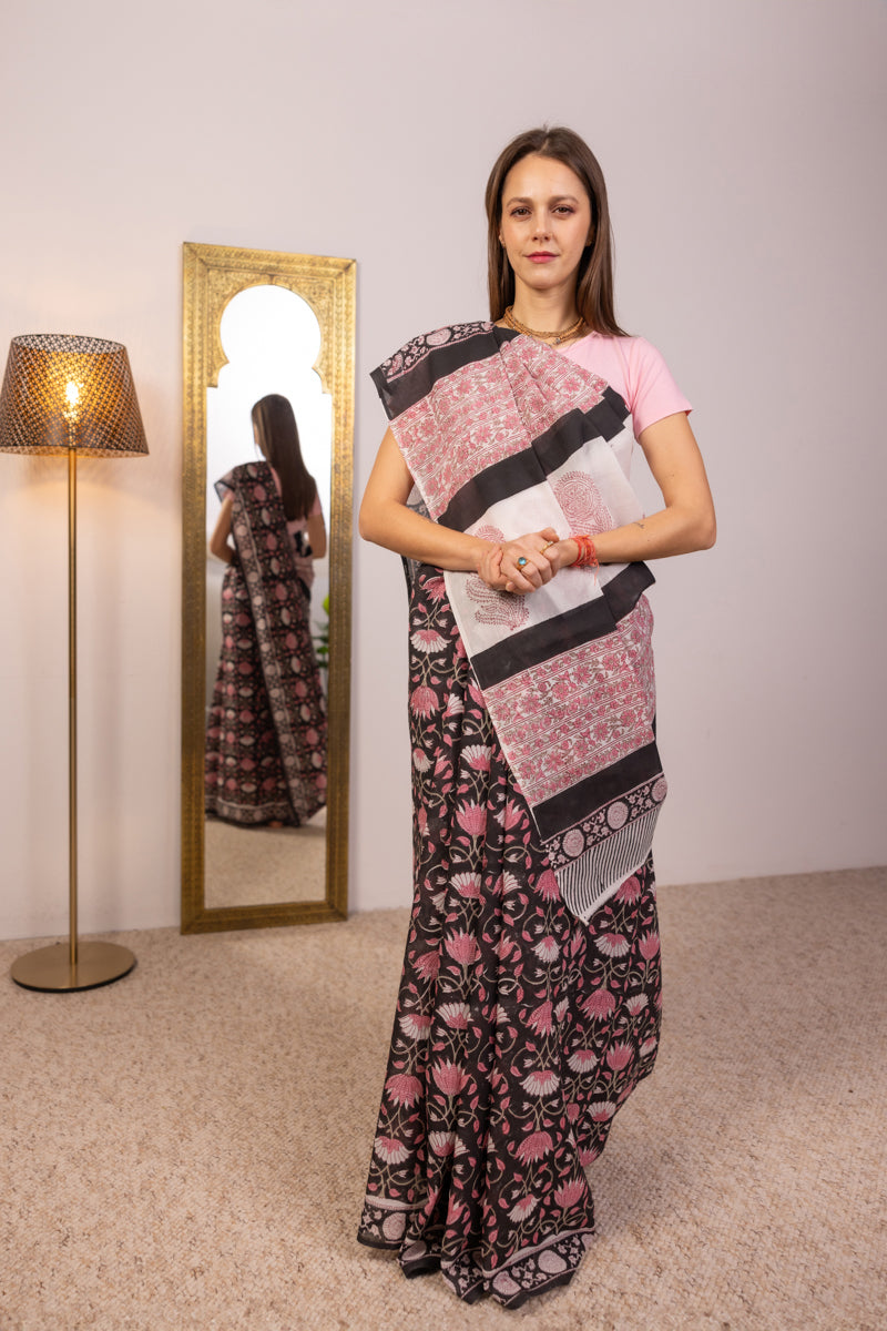 Malmal Cotton Saree
