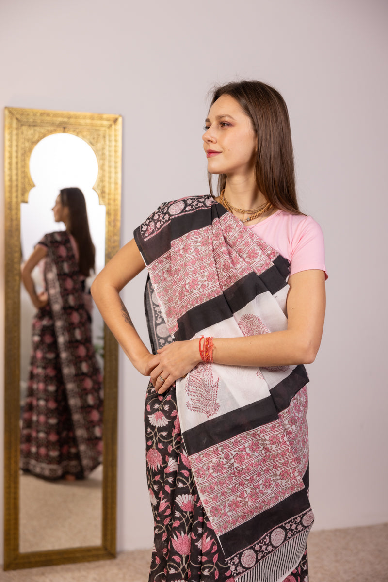 Malmal Cotton Saree