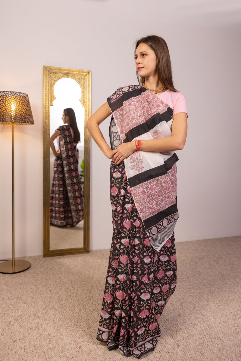 Malmal Cotton Saree