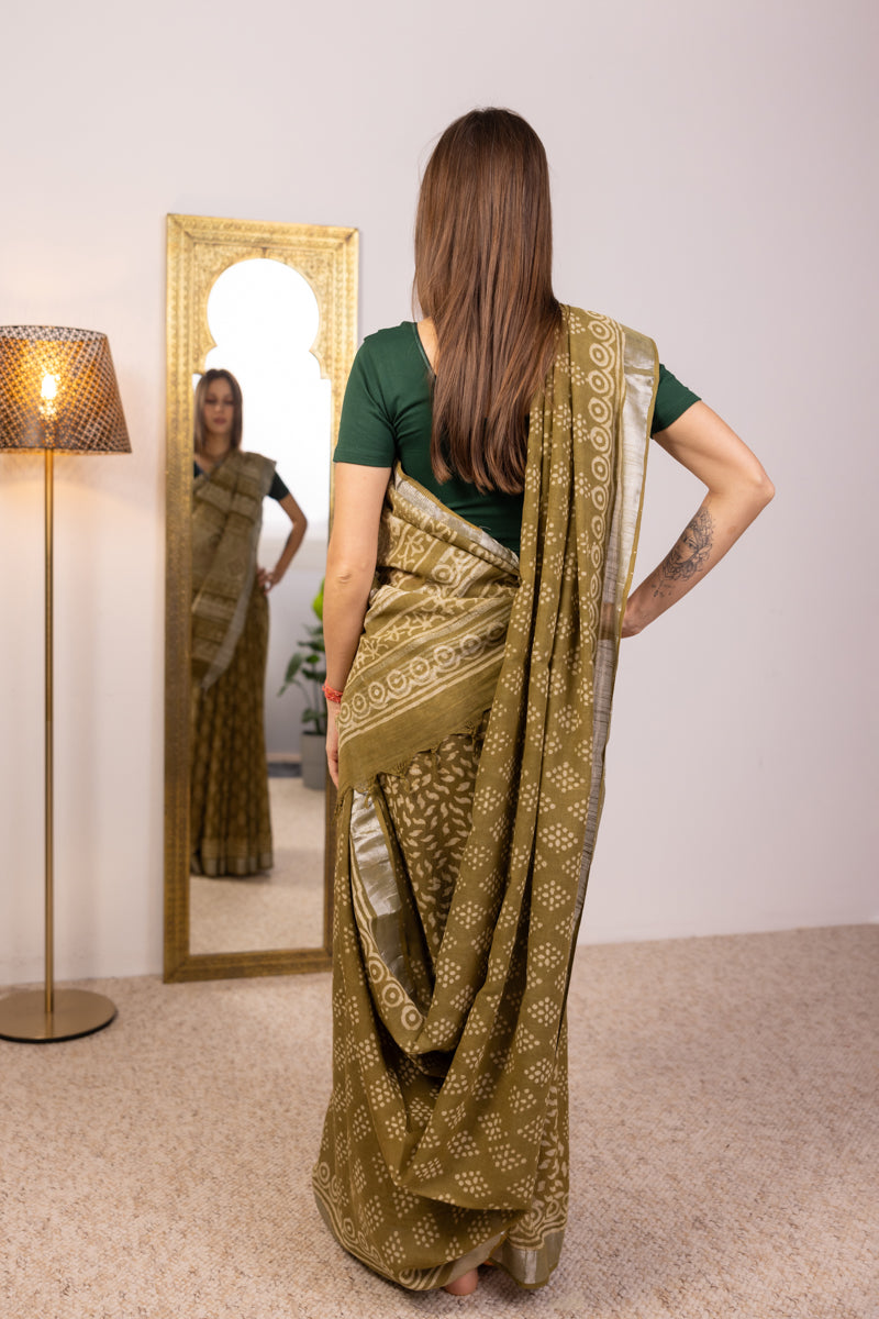 Slub Cotton Saree