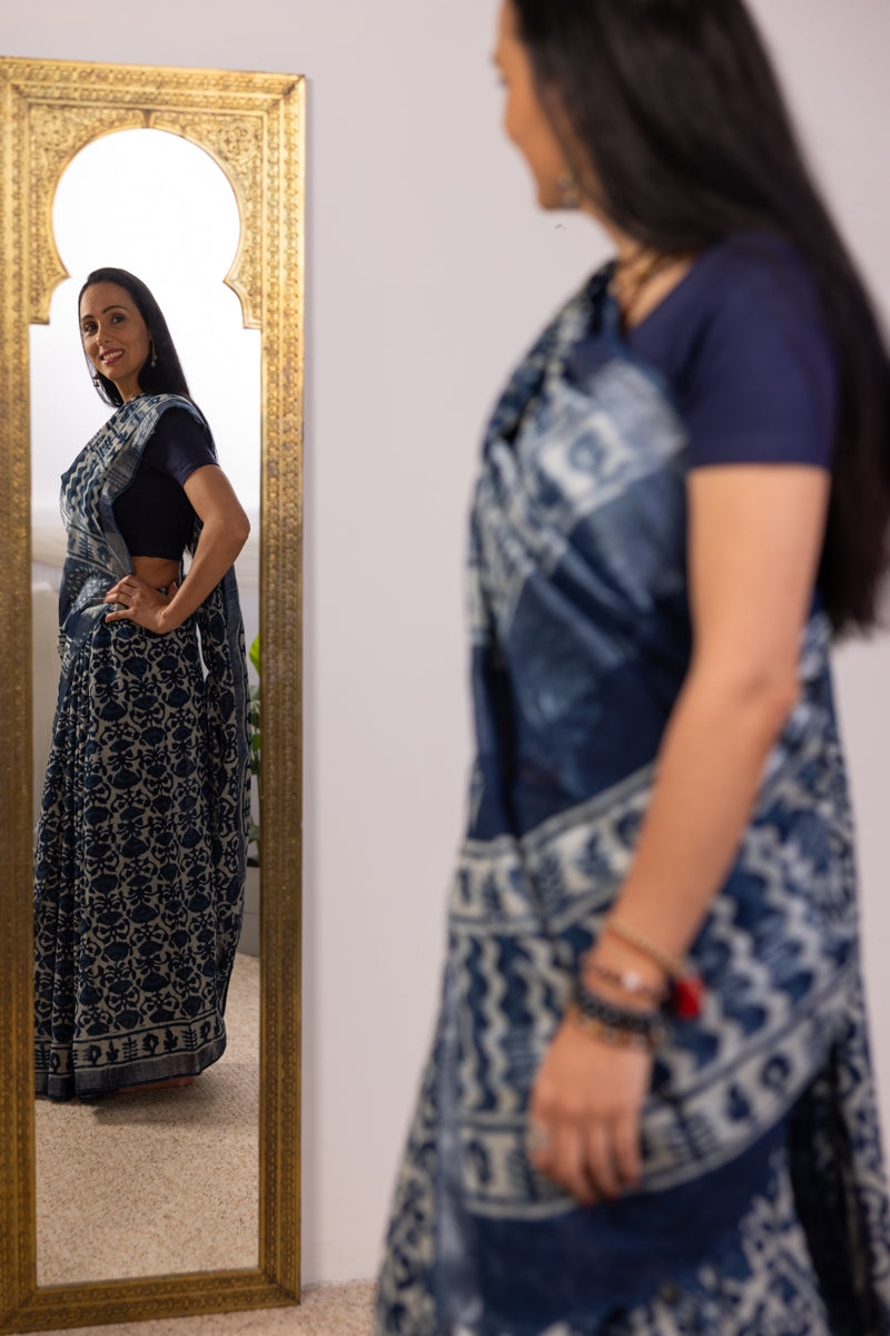 Slub Cotton Saree