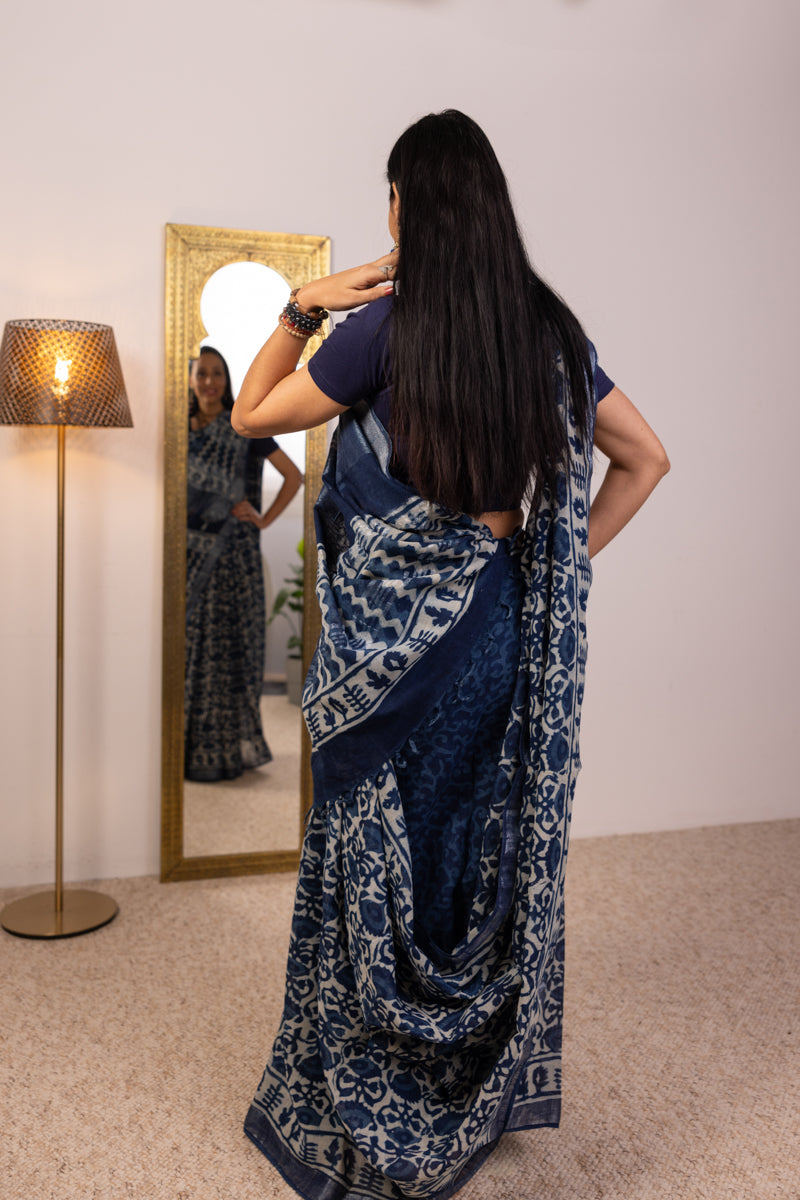 Slub Cotton Saree