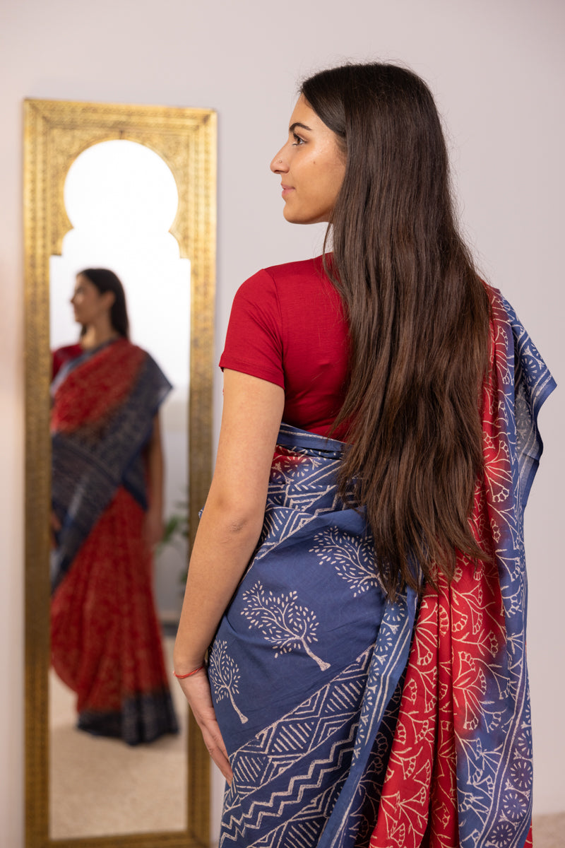 Malmal Cotton Saree