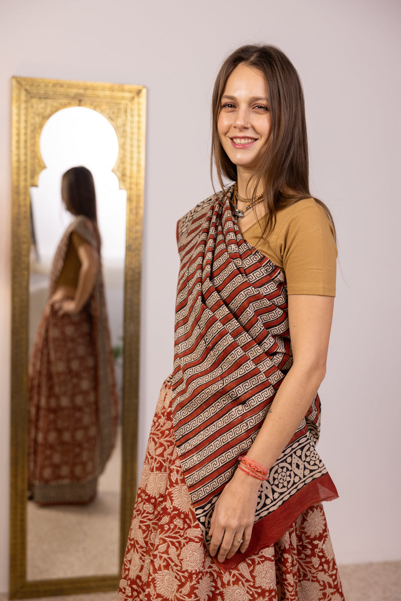 Malmal Cotton Saree