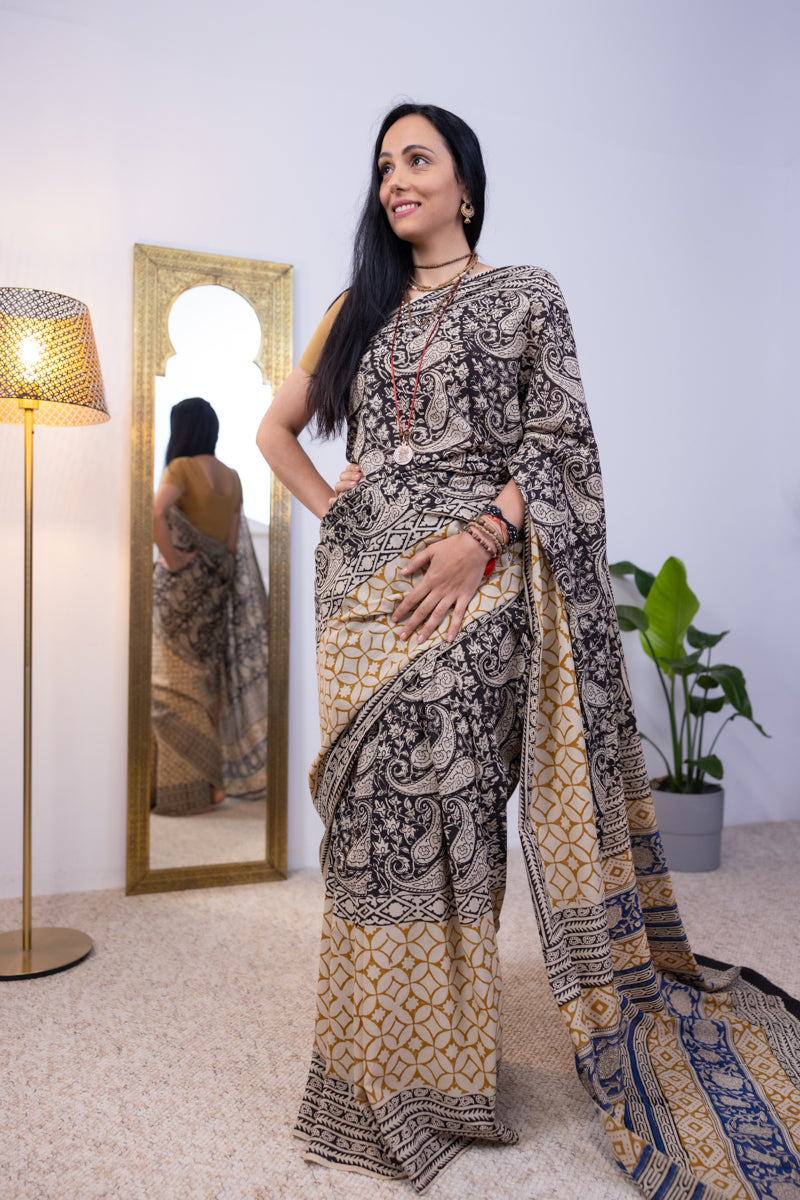 Sari di cotone Malmal
