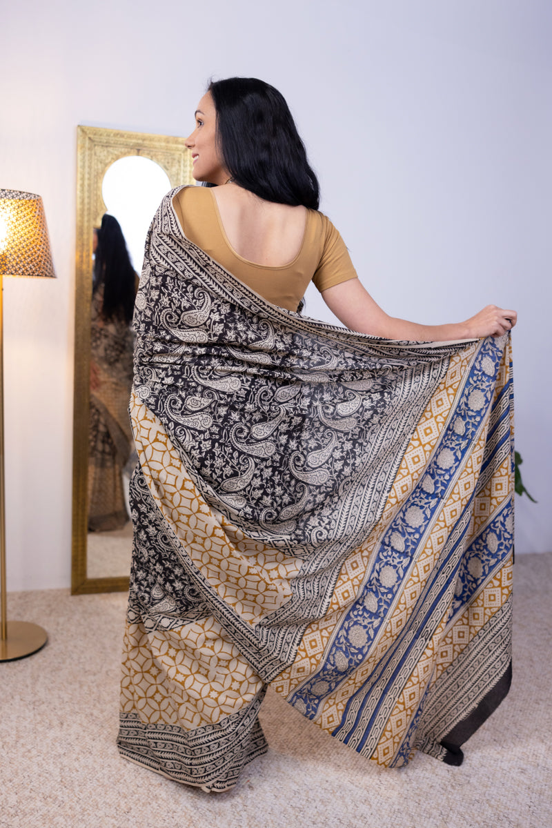 Sari di cotone Malmal