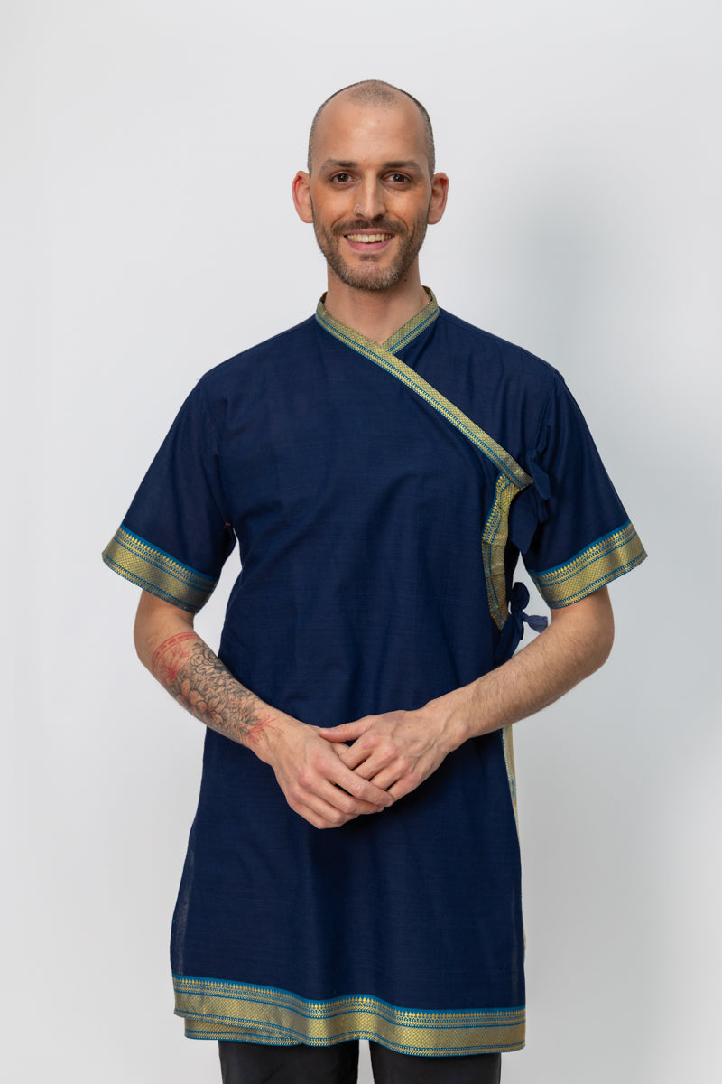 Bagal Bandi Kurta, short sleeve