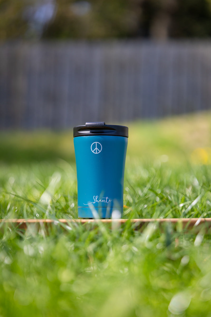 Stainless steel Insulated Mug Small, SHANTI, petrol
