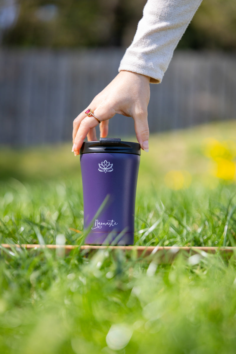 Stainless steel Insulated Mug Small, NAMASTE, violet