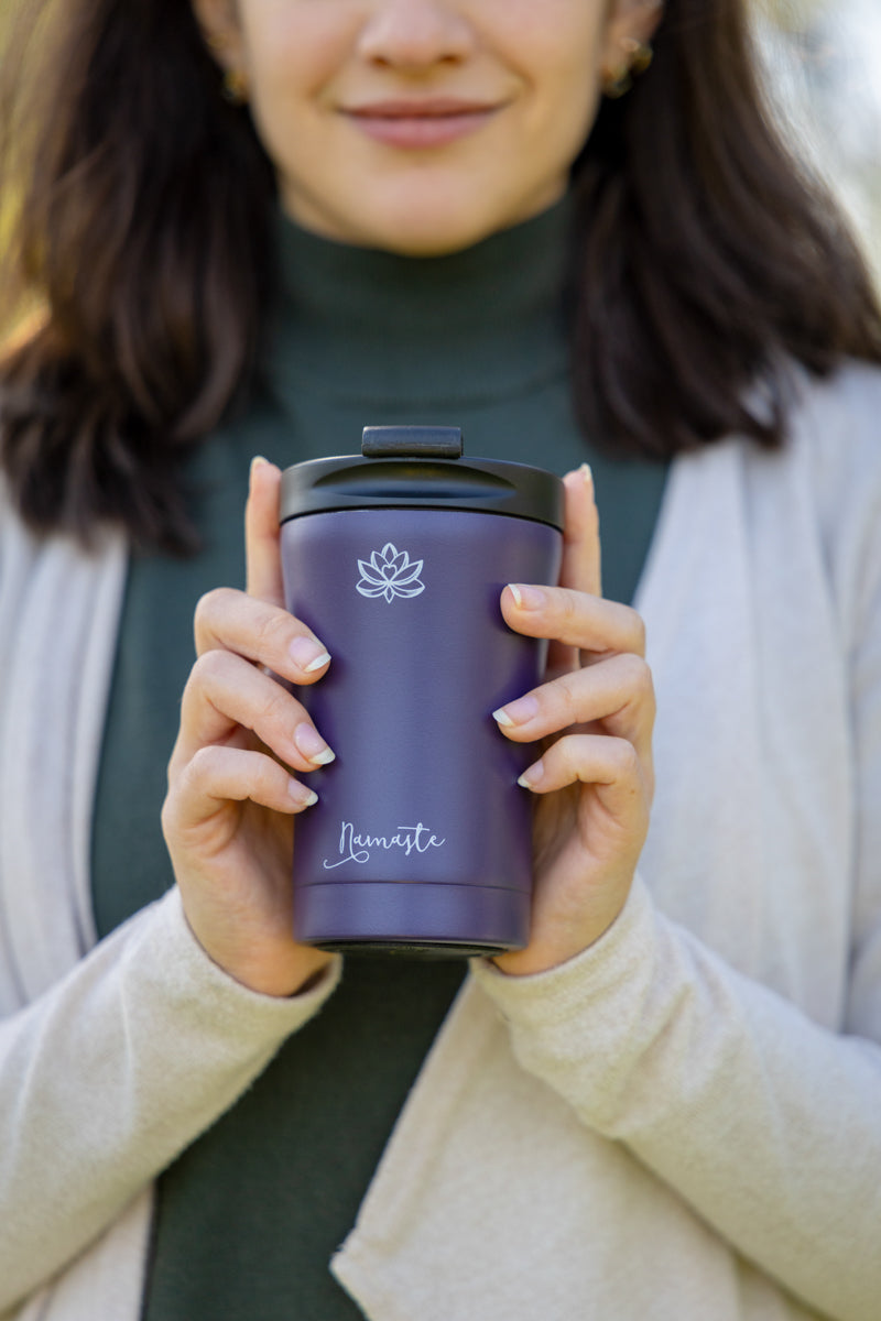 Stainless steel Insulated Mug Small, NAMASTE, violet