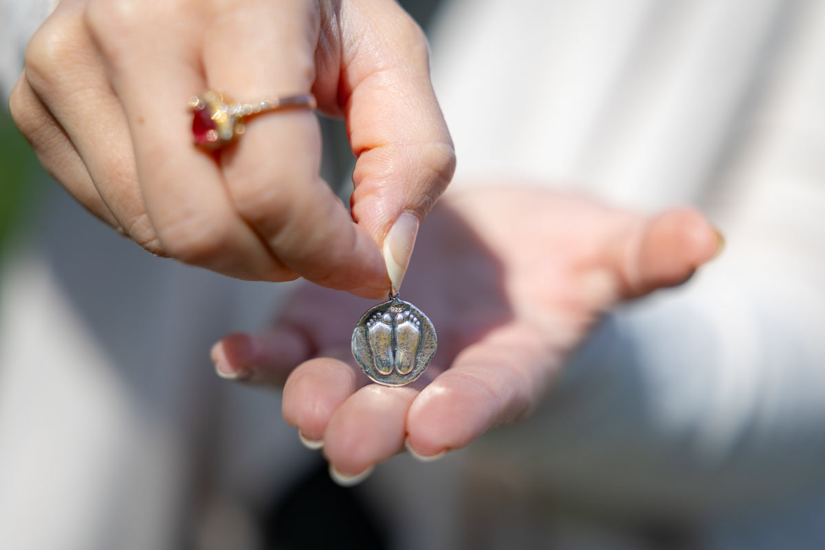 Paramahamsa Vishwananda Paduka - Sterling silver