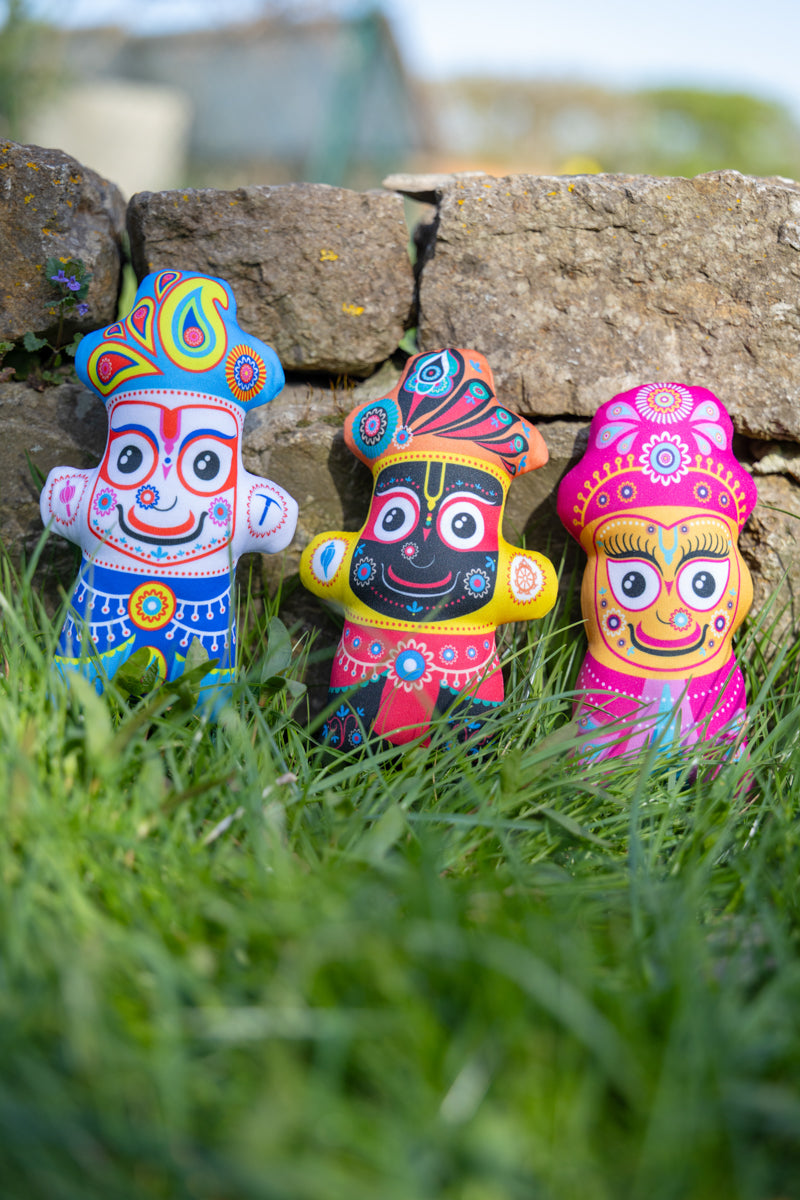 Lord Jagannatha, Balarama and Subhadra - Children's Stuffed Toys