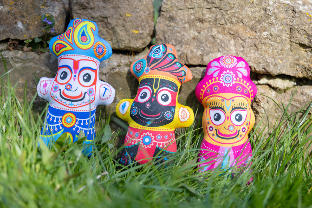 Lord Jagannatha, Balarama and Subhadra - Children's Stuffed Toys