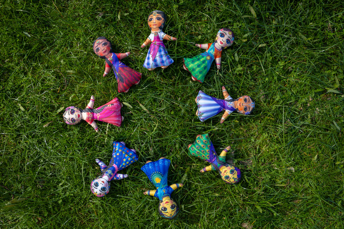 Radha and Gopis (Astasakhi) - Children's Stuffed Toys