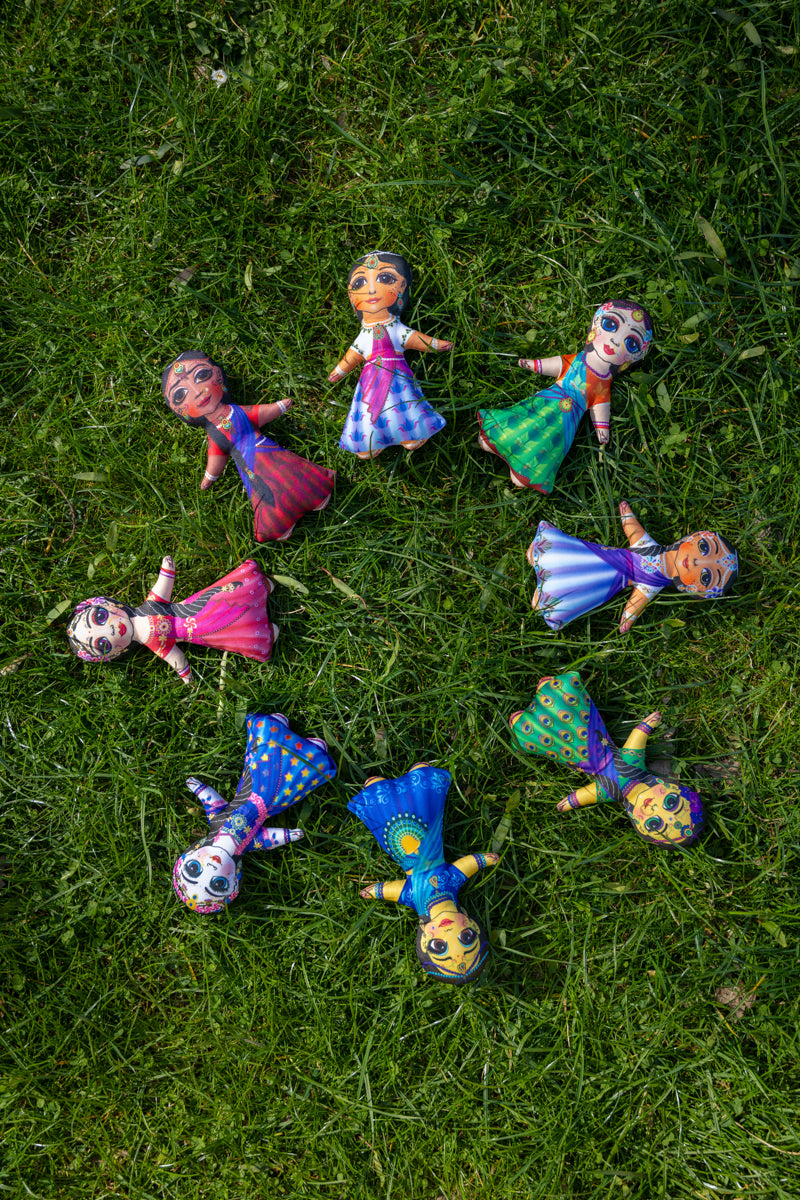 Radha and Gopis (Astasakhi) - Children's Stuffed Toys