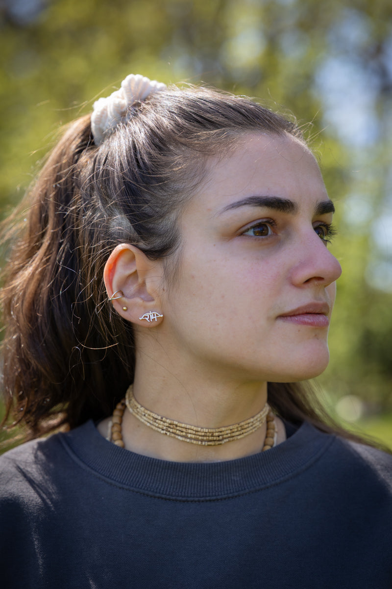 RAM Earrings – Sterling Silver