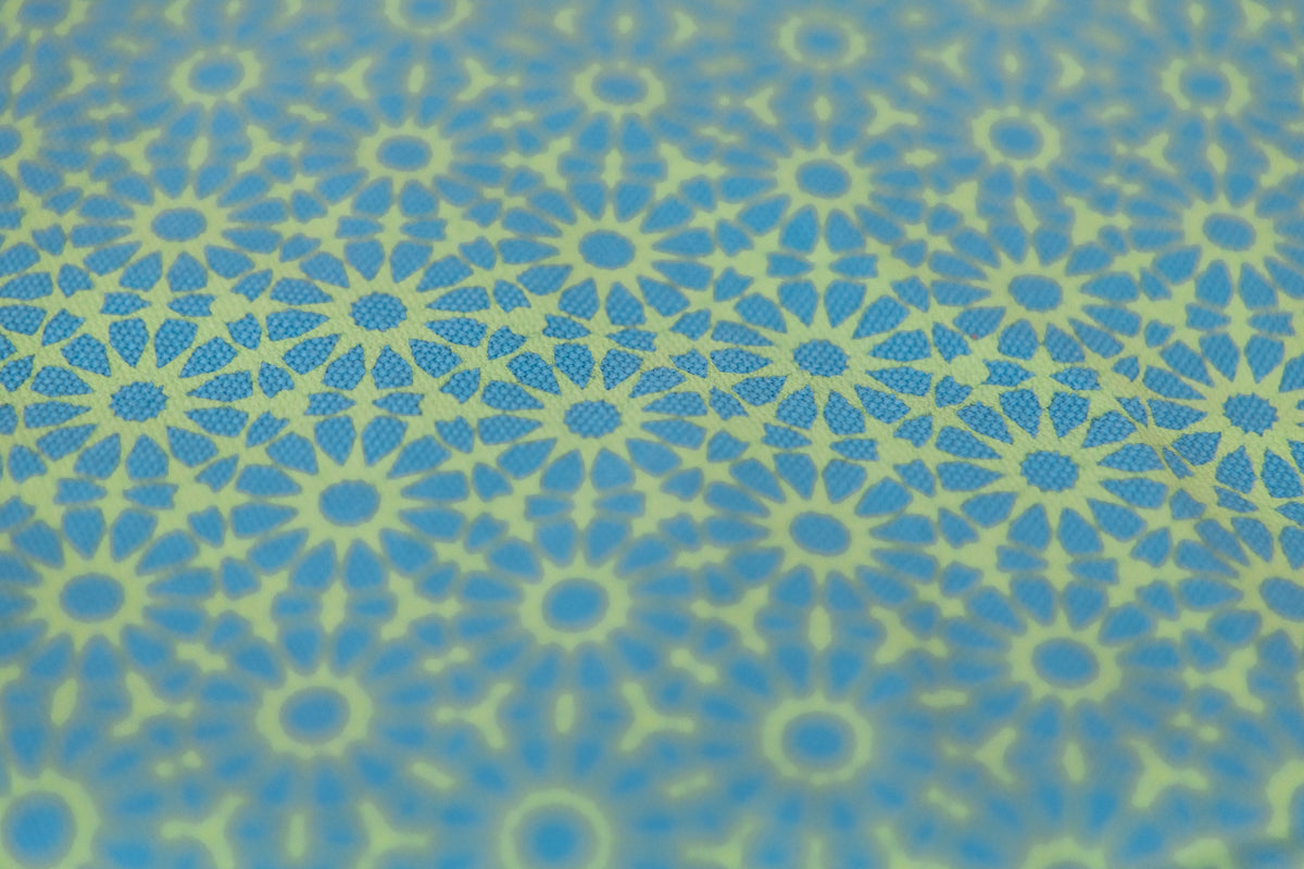 Meditation Cushion, Full-round, Turquoise Galaxy