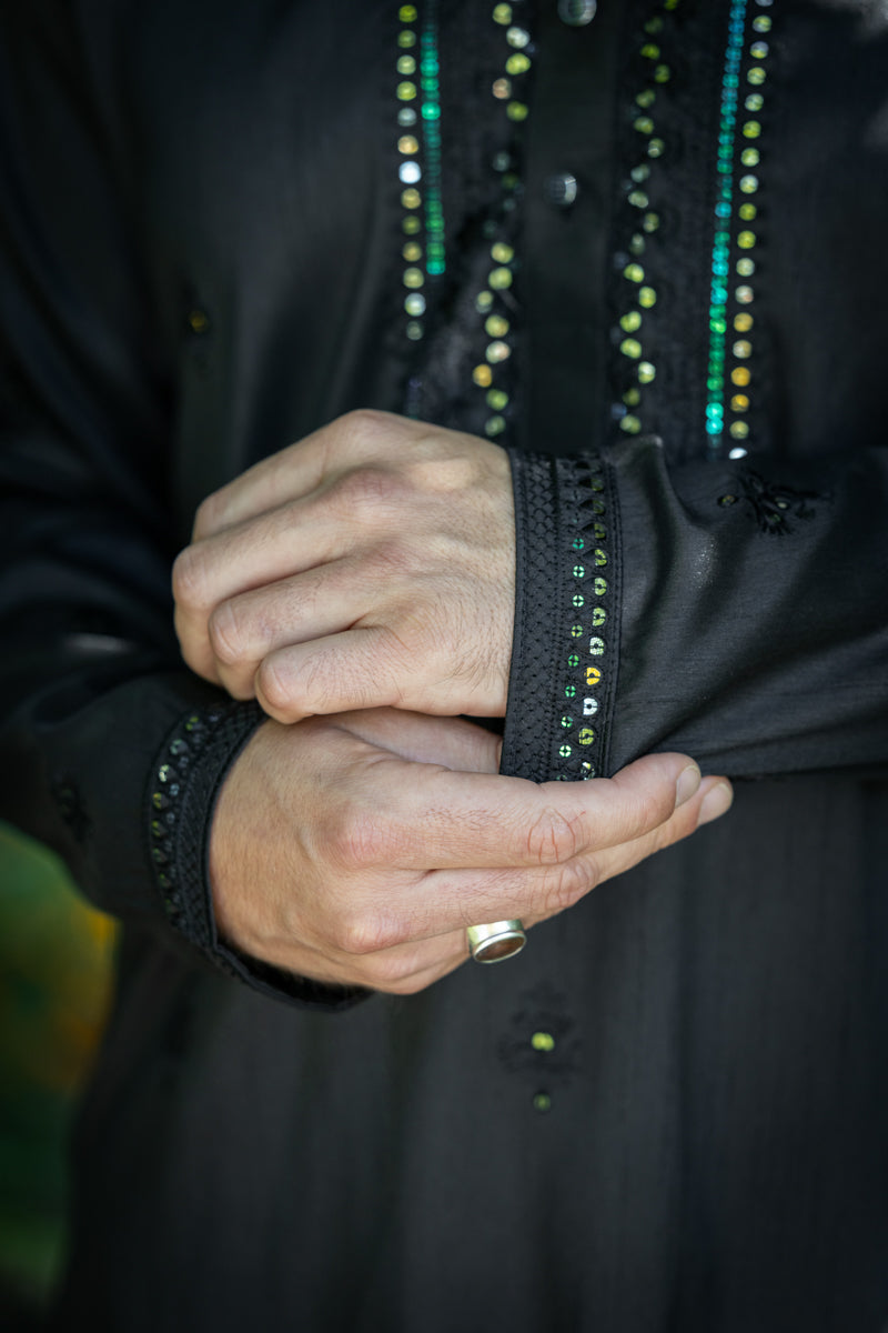 Classic Kurta Set, Black