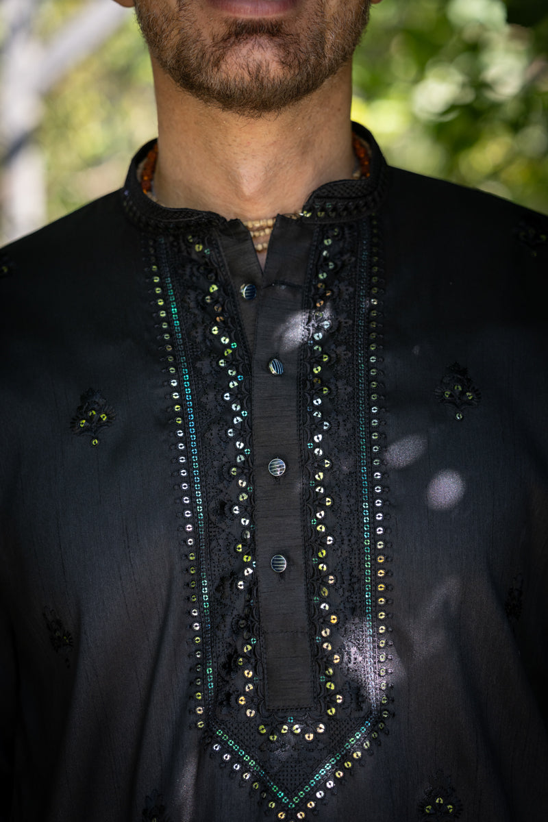 Classic Kurta Set, Black